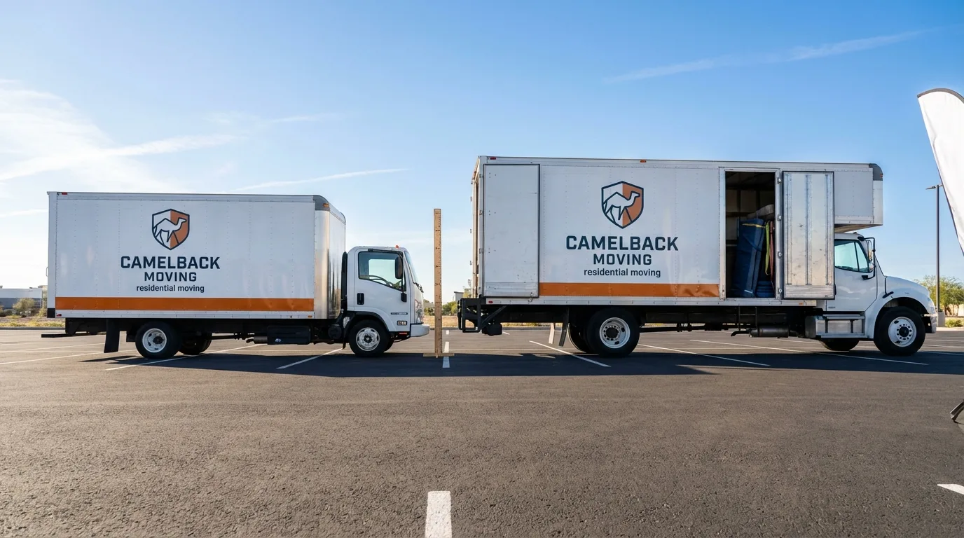 Moving truck size capacity guide in Charles City